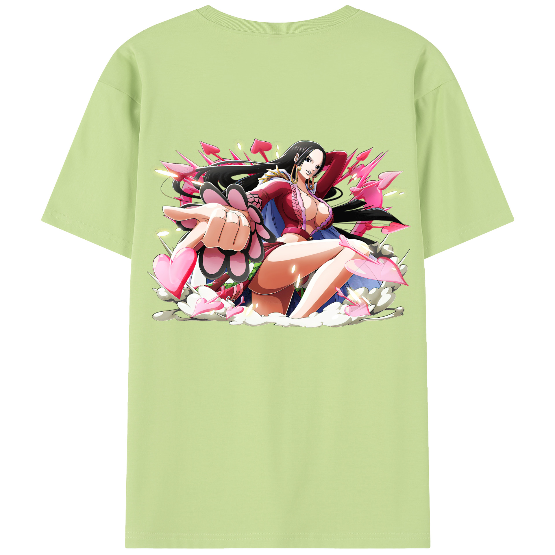 ワンピース ボア・ハンコック ONE PIECE Boa·Hancock 綿100％半袖Tシャツ（背面プリント）